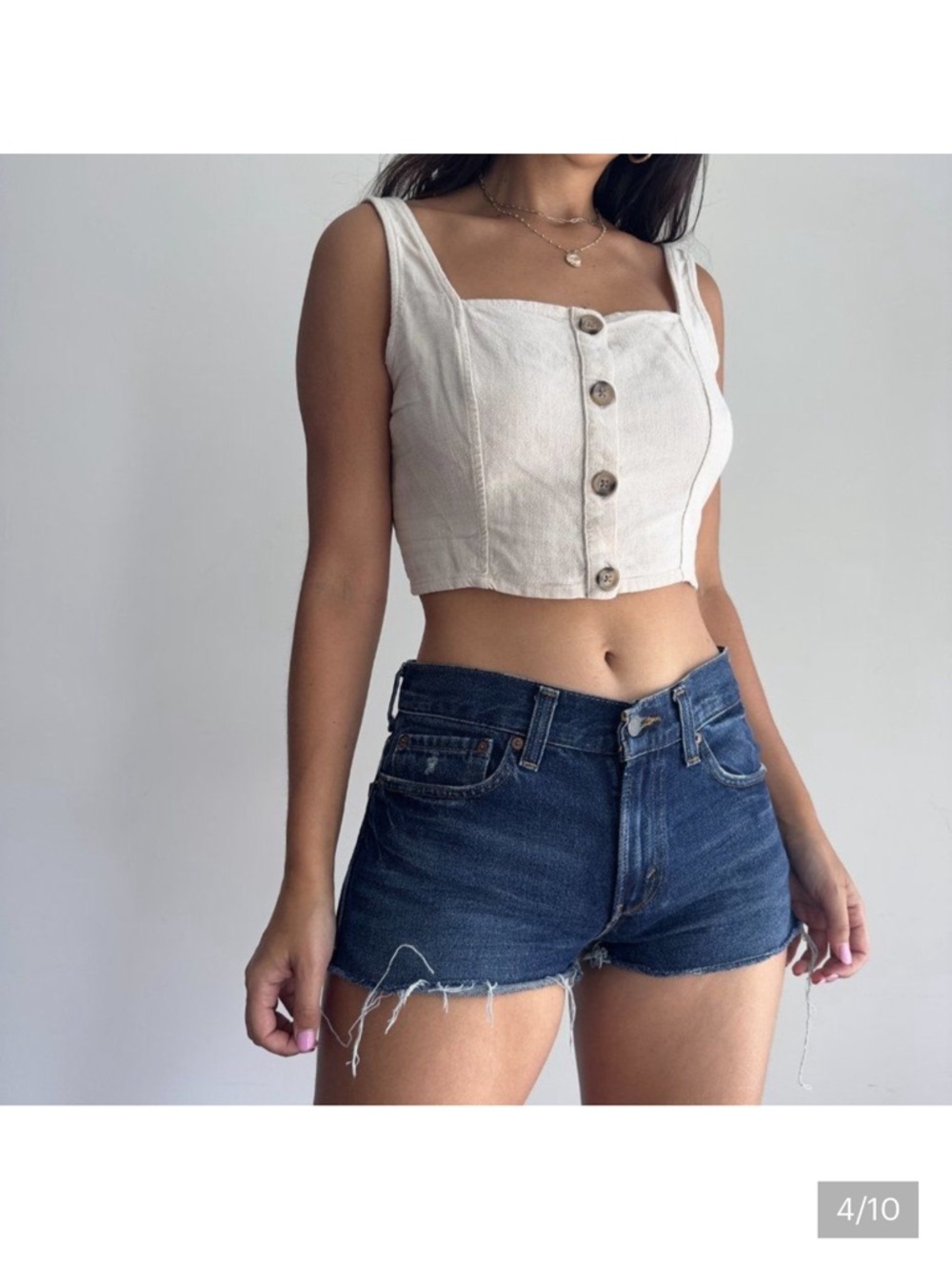 Vintage 511 Levi’s Shorts Denim blue jeans thrufted Levis